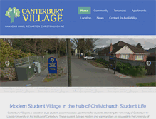 Tablet Screenshot of canterburyvillage.co.nz